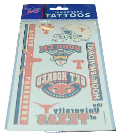 Shop Texas Longhorns WinCraft Gameday Orange White Temporary Tattoos (Set of 2) - Sporting Up