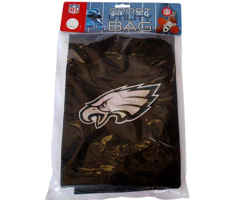 Bolsa utilitaria negra de malla deportiva y toalla McArthur de los Philadelphia Eagles, 23" x 36" - Sporting Up