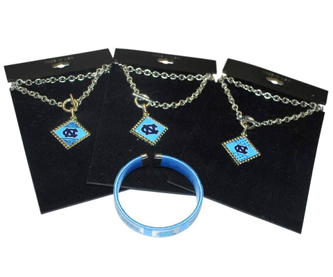 North Carolina Tar Heels Jenkins Enterprises Gameday Necklace Bracelet Pack - Sporting Up