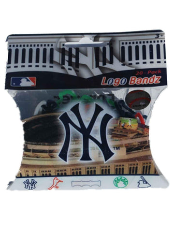 New york yankees mlb siempre coleccionables juvenil tonto bandz logo bandz (paquete de 20) - sporting up