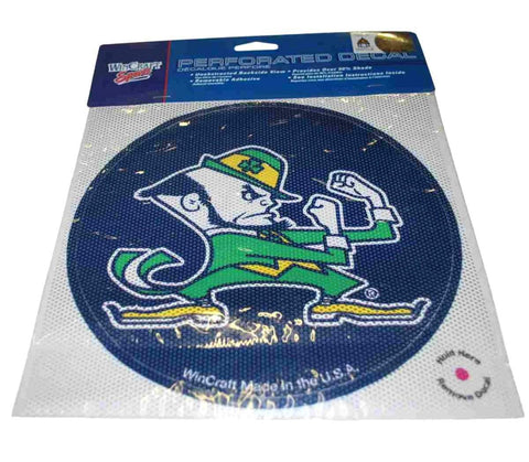 Shop Notre Dame Fighting Irish WinCraft Navy Removable Adhesive Perforated Decal - Sporting Up