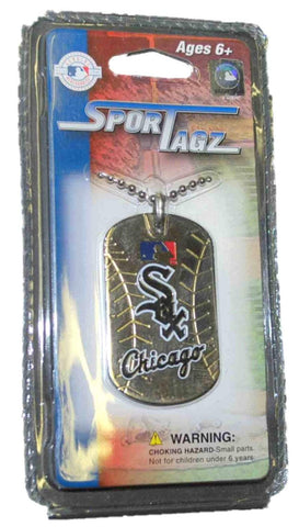 Collar con etiqueta de perro de béisbol sportagz de los Chicago White Sox para siempre coleccionables - sporting up