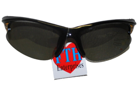 Dunkle, handpolierte schwarze Sonnenbrille der Missouri Tigers Fth Enterprises – sportlich