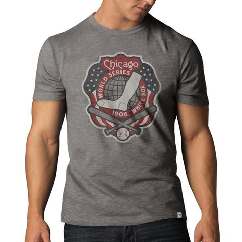 Shop Chicago White Sox 47 Brand Wolf Gray 1906 World Series Scrum T-Shirt - Sporting Up