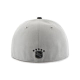 Los Angeles Kings 47 Brand Gray Black Hole Shot 5 Time Champions Fitted Hat Cap - Sporting Up