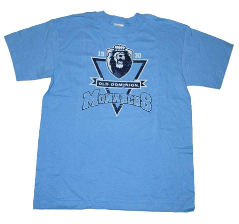 Camiseta azul bebé para niños de intercambio de algodón de Old Dominio Monarcas (l) (14-16) - sporting up