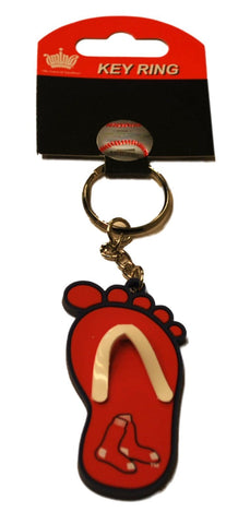 Boston Red Sox Aminco Inc. Rot-blauer Flip-Flop-Fuß-Schlüsselanhänger – sportlich