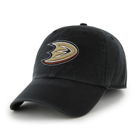 Shop Anaheim Ducks 47 Brand Black Franchise Fitted Hat Cap - Sporting Up