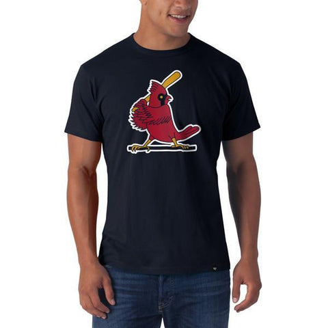 Shop St. Louis Cardinals 47 Brand Navy Frozen Rope Vintage Logo Cotton T-Shirt - Sporting Up