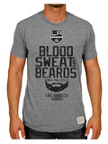 Camiseta gris de Los Angeles Kings Retro Brand Beardgang Blood Sweat and Beards - Sporting Up