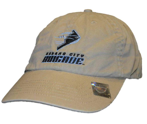 Shop Kansas City Brigade Antigua Beige Adjustable Strap Slouch Hat Cap - Sporting Up
