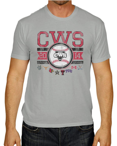 Shop 2014 NCAA College World Series CWS The Victory 8 Team Bracket Gray T-Shirt - Sporting Up