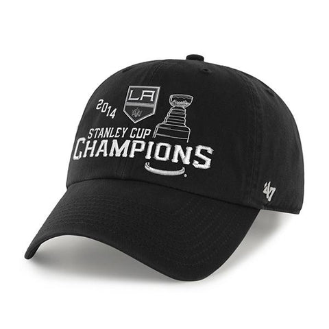 Los Angeles Kings 47 Brand 2014 NHL Stanley Cup Champions verstellbare Mütze – sportlich