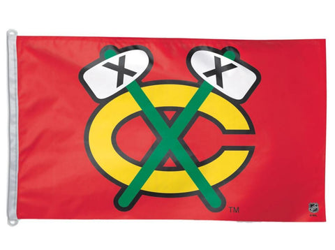 Shop Chicago Blackhawks WinCraft Red Alternate Logo Indoor Outdoor Flag (3' x 5') - Sporting Up