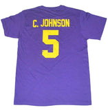 East Carolina Pirates The Victory Lila Chris Johnson #5 Spieler-T-Shirt – sportlich