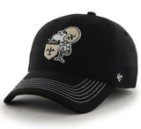 New Orleans Saints 47 Brand Black Vintage Game Time Performance Flexfit Hat Cap - Sporting Up
