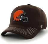 Cleveland Browns 47 Brand Brown Game Time Closer Performance Flexfit Hat Cap - Sporting Up