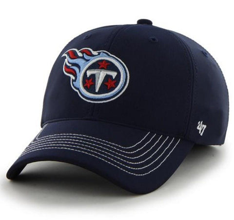 Kaufen Sie die Tennessee Titans 47 Brand Navy Game Time Closer Performance Flexfit-Mütze – sportlich