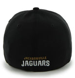 Jacksonville Jaguars 47 Brand Black Game Time Closer Performance Flexfit Hat Cap - Sporting Up