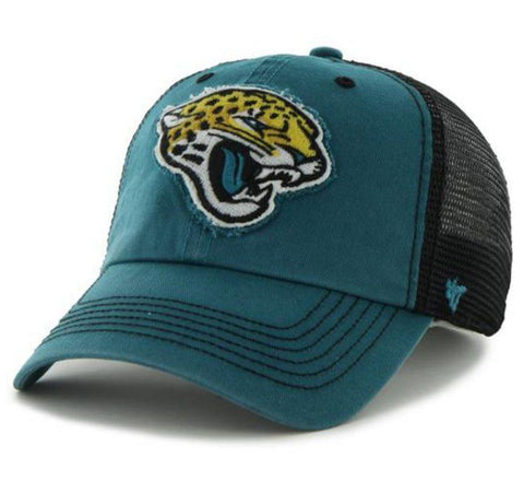 Jacksonville Jaguars 47 Brand Green Black Taylor Closer Mesh Flexfit Hat Cap - Sporting Up
