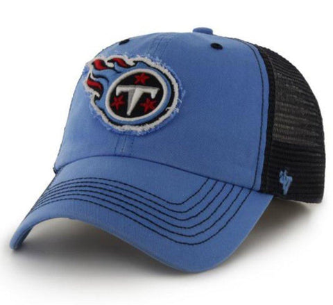 Shop Tennessee Titans 47 Brand Blue Navy Taylor Closer Mesh Flexfit Hat Cap - Sporting Up