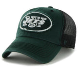 New York Jets 47 Brand Green Black Taylor Closer Mesh Flexfit Hat Cap - Sporting Up
