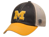 Michigan Wolverines Top of the World Gray Offroad Adjustable Snapback Hat Cap - Sporting Up