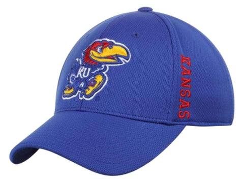 Shop Kansas Jayhawks Top of the World Blue Booster Memory Flexfit Golf Hat Cap (M/L) - Sporting Up