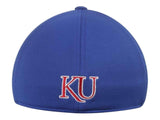 Kansas Jayhawks Top of the World Blue Booster Memory Flexfit Golf Hat Cap (M/L) - Sporting Up