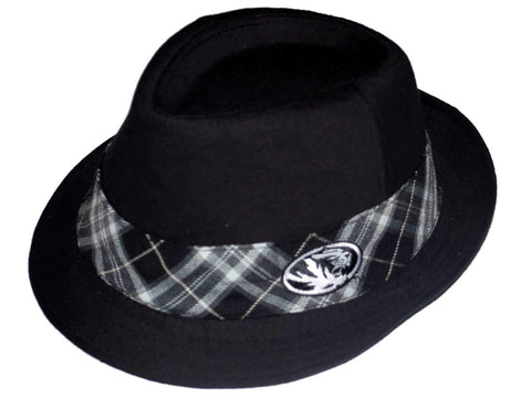 Shop Missouri Tigers Top of the World Black Plaid Fedora Hat Cap (S/M) - Sporting Up