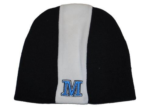 Shop Maine Black Bears Top of the World Navy White Uncuffed Knit Beanie Cap - Sporting Up