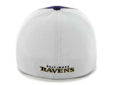 Baltimore Ravens 47 Brand Purple Draft Day Closer Performance Flexfit Hat Cap - Sporting Up