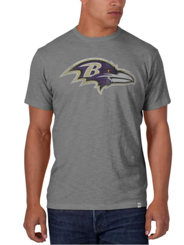 Baltimore ravens 47 märkesvarggrå t-shirt i mjuk bomullsscrum - sportig