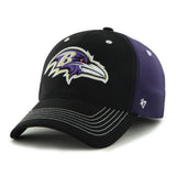 Baltimore Ravens 47 Brand Purple Black Carson Closer Flexfit Hat Cap - Sporting Up