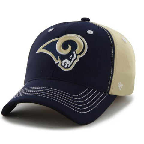 Shop St. Louis Rams 47 Brand Light Gold Navy Carson Closer Flexfit Hat Cap - Sporting Up