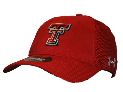 Shop Texas Tech Red Raiders Under Armour Red Mesh Stretch Fit Hat Cap - Sporting Up