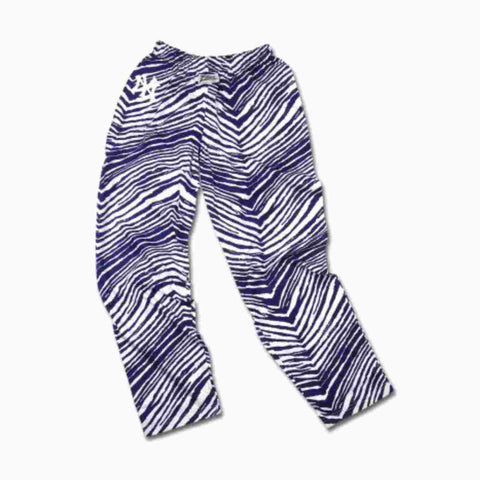 Shop New York Yankees ZUBAZ White Navy Vintage Style Zebra Logo Pants - Sporting Up