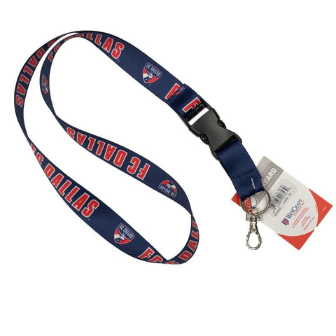 Shop FC Dallas MLS WinCraft Sports Two Toned Blue Red Buckle Lanyard - Sporting Up