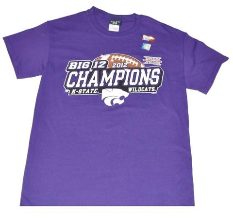Shop Kansas State Wildcats Blue 84 Big 12 2012 Football Champions Purple T-Shirt - Sporting Up