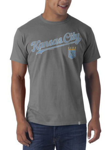 Kaufen Sie das wolfgraue Flanker-T-Shirt der Marke Kansas City Royals 47 – sportlich