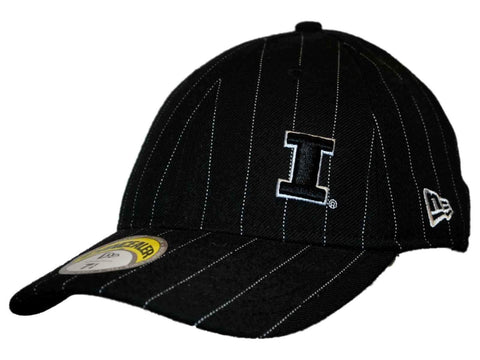 Shop Illinois Fighting Illini New Era Black Pin Stripe Concealer Hat Cap (7 1/4) - Sporting Up