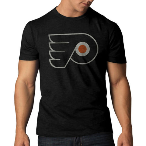 Tiefschwarzes Basic-Scrum-T-Shirt der Marke Philadelphia Flyers 47 – sportlich