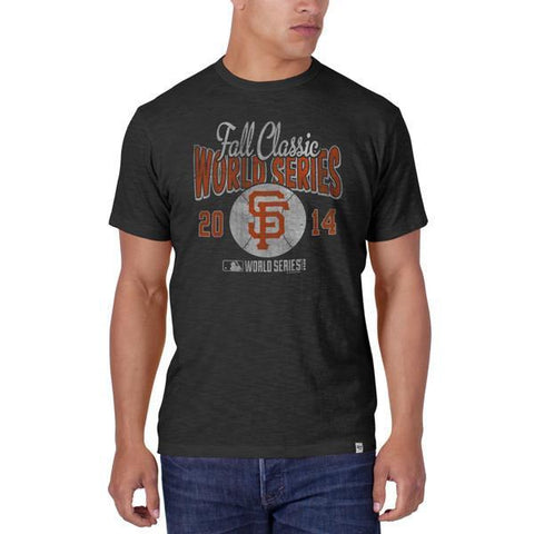 Shop San Francisco Giants 47 Brand 2014 World Series Charcoal Gray Scrum T-Shirt - Sporting Up