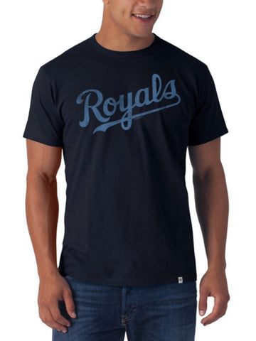 Kansas city royals 47 varumärke höst marinblå flanker t-shirt - sportig upp