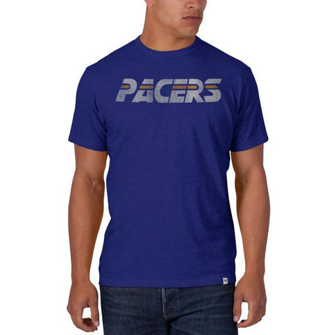 Indiana Pacers 47 Brand Booster Blue Soft Cotton Basic Scrum T-Shirt - Sporting Up