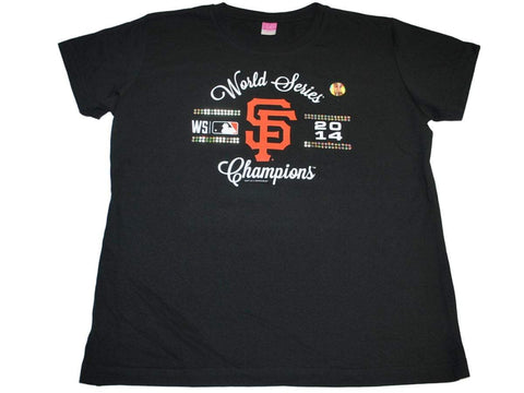 T-shirt à paillettes pour femmes des Giants de San Francisco, champions de la série mondiale 2014 - Sporting Up