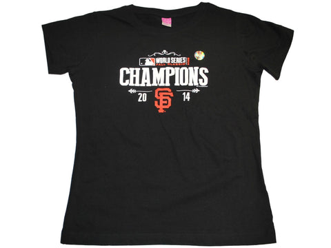 Shop San Francisco Giants SAAG Women Black 2014 World Series Champs T-Shirt - Sporting Up