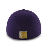 Los Angeles Lakers 47 Brand The Franchise Purple Fitted Hat Cap - Sporting Up