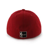 Miami Heat 47 ist eine rote, taillierte Hutmütze der Marke Franchise – sportlich