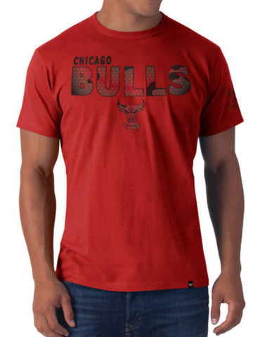 Chicago bulls 47 märke rebound röd fruset rep mjuk bomull smal t-shirt - sportig upp